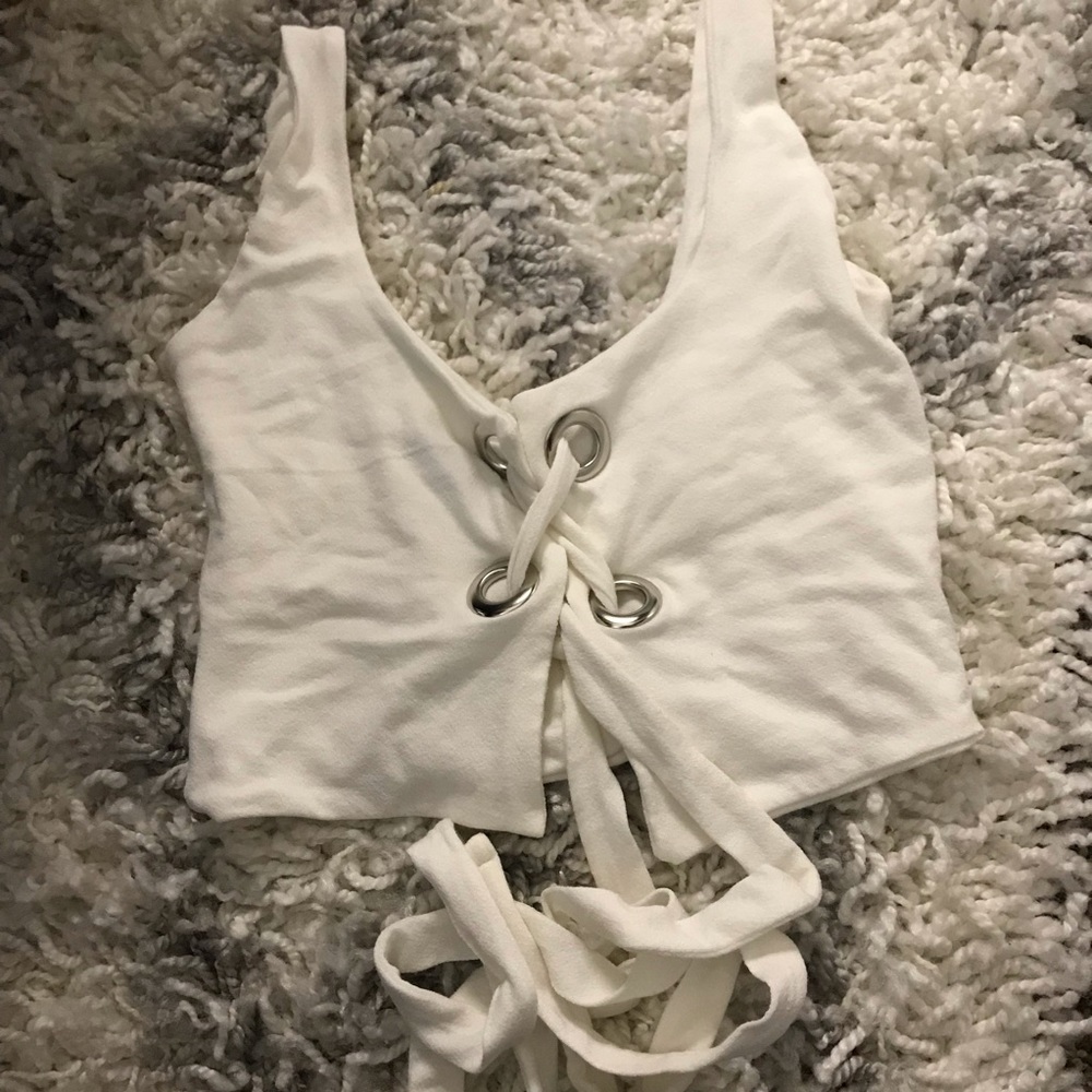 NAKED WARDROBE tie front crop S